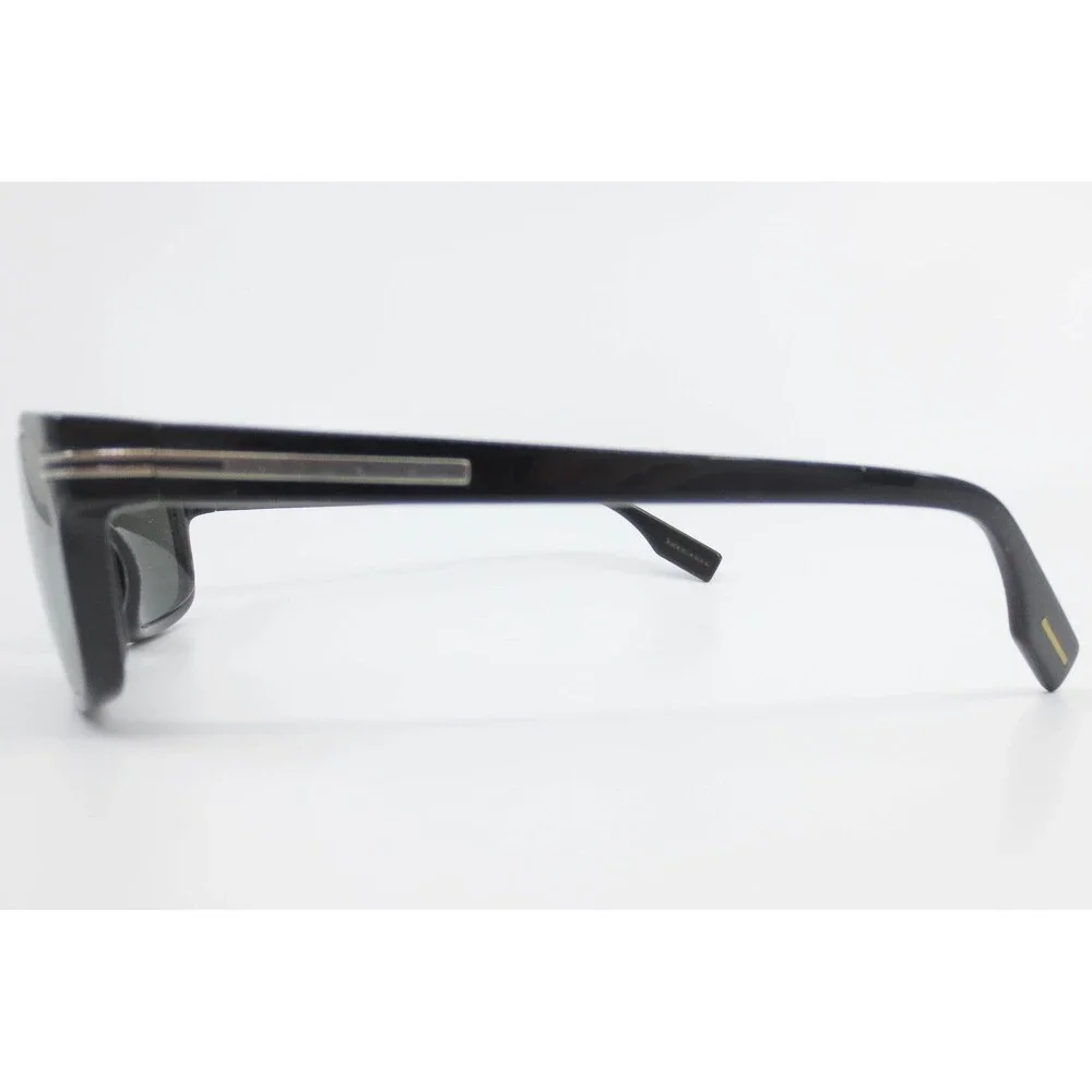 Hugo Boss 0318/S Polarized Sunglasses Black Rectangular Frames 807RA 57-17-135